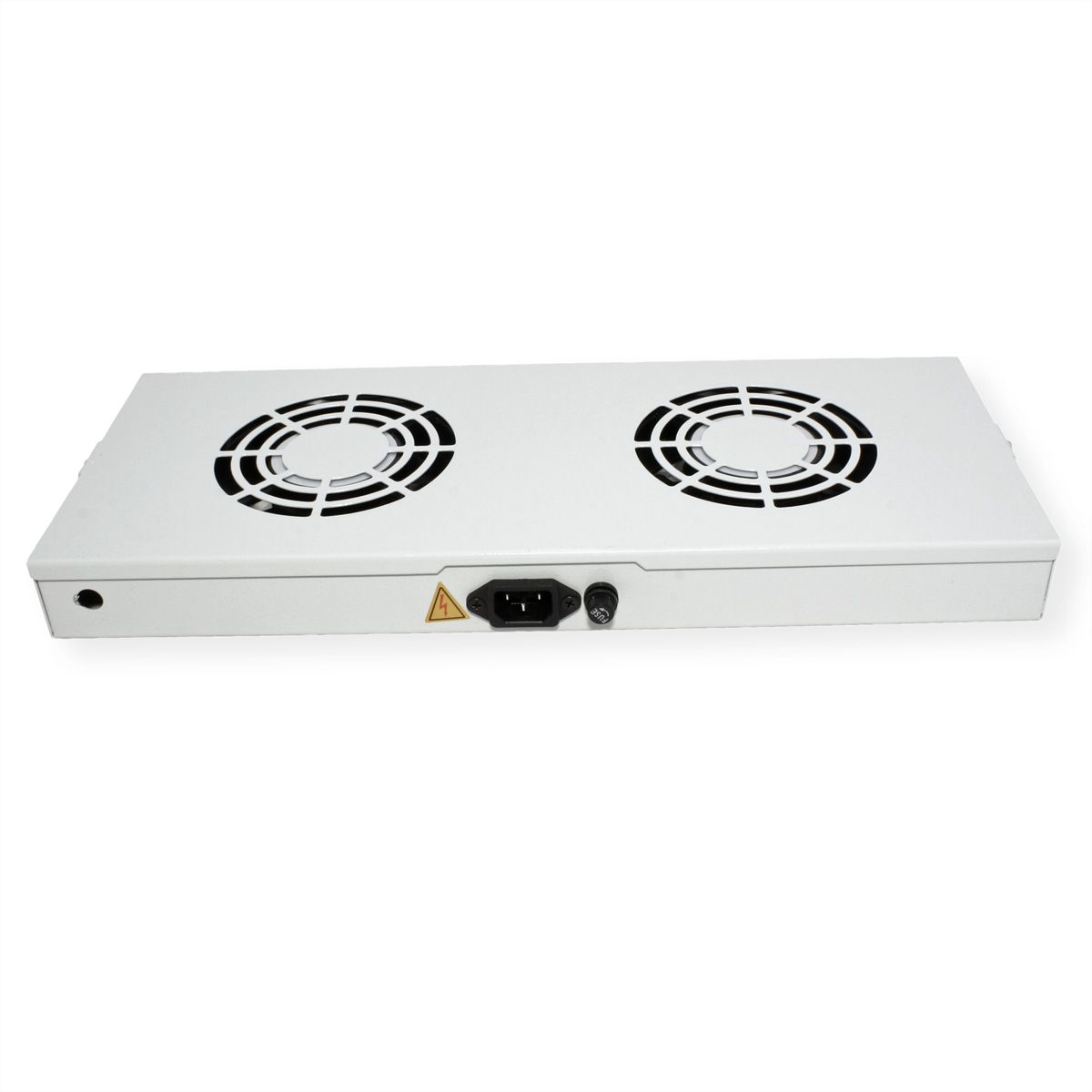 ROLINE 19" Unité de ventilation, 2 ventilateurs, ON/OFF, gris