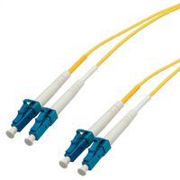 Câble Patch FO duplex Singlemode E9/125µm LC/LC, jaune, 15 m