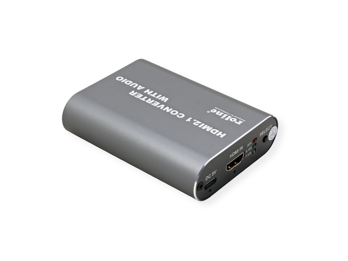 ROLINE Extracteur Audio HDMI 8K, LPCM 7.1