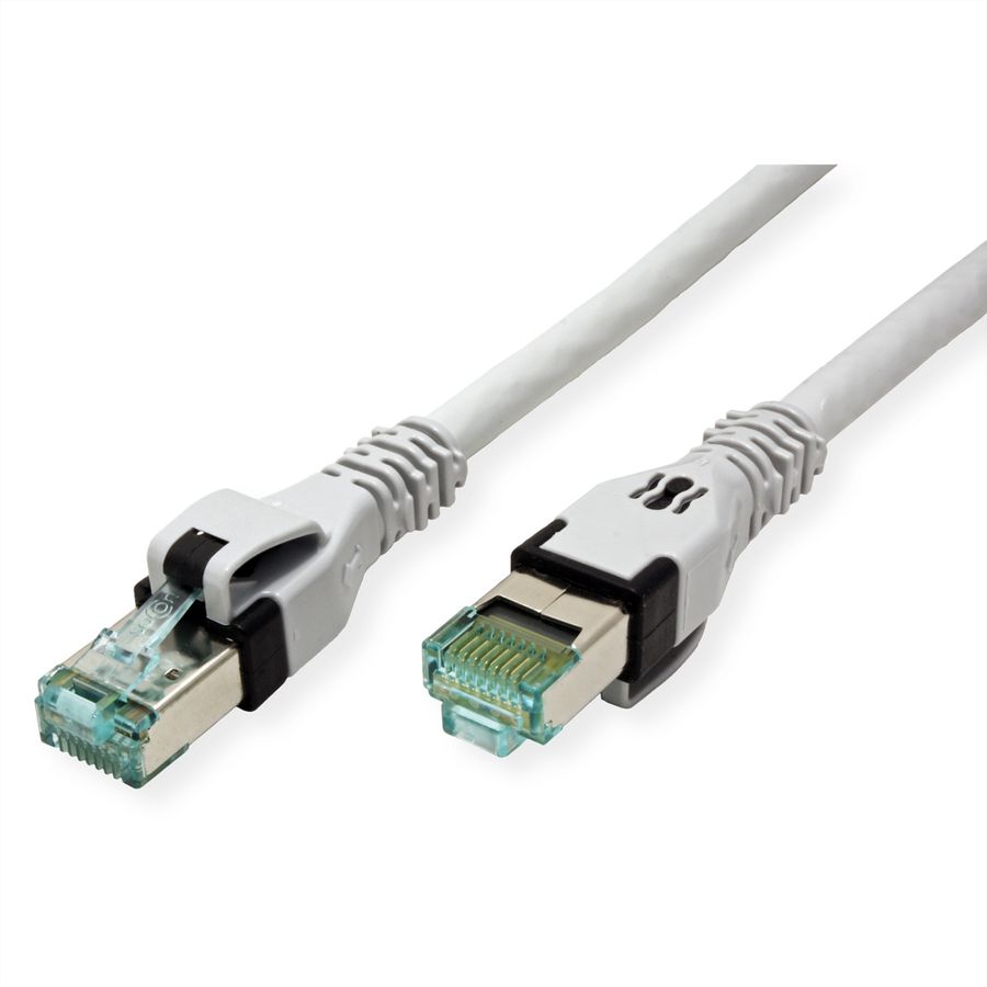 Cordon EasyLan DualBoot PushPull IP20, Cat.6A (Classe EA), S/FTP, gris, 2 m