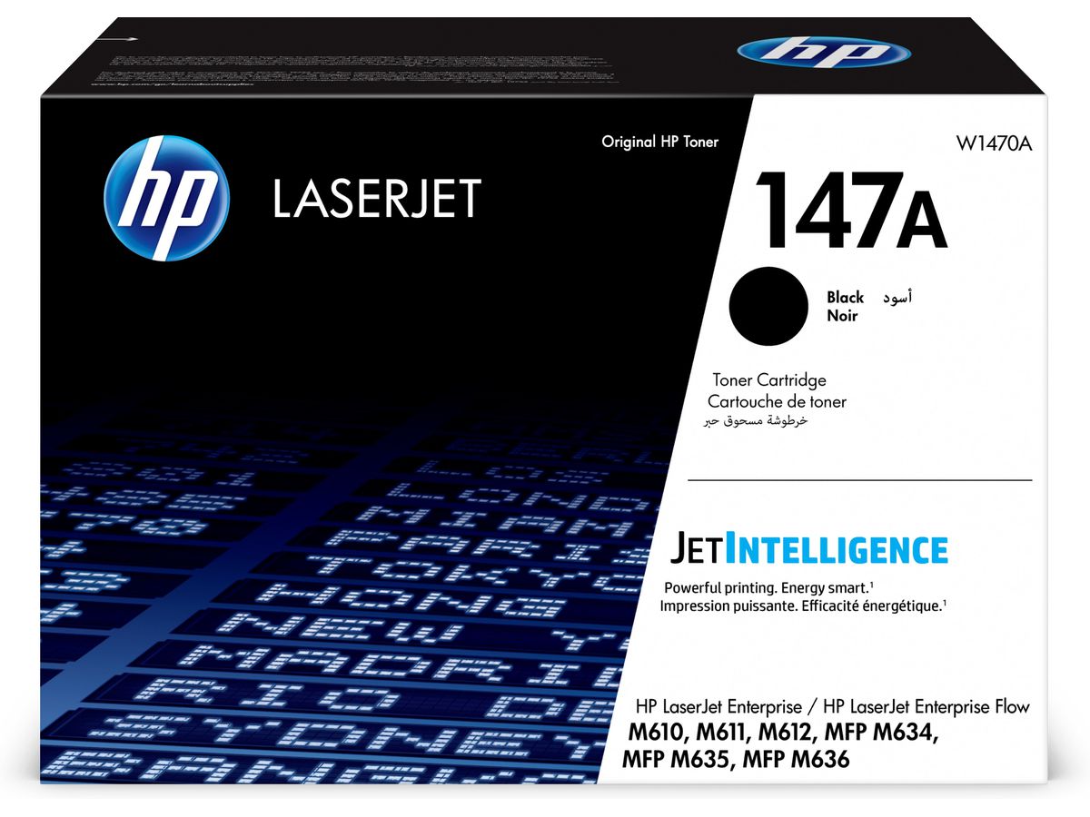 HP LaserJet Cartouche de toner noir 147A authentique