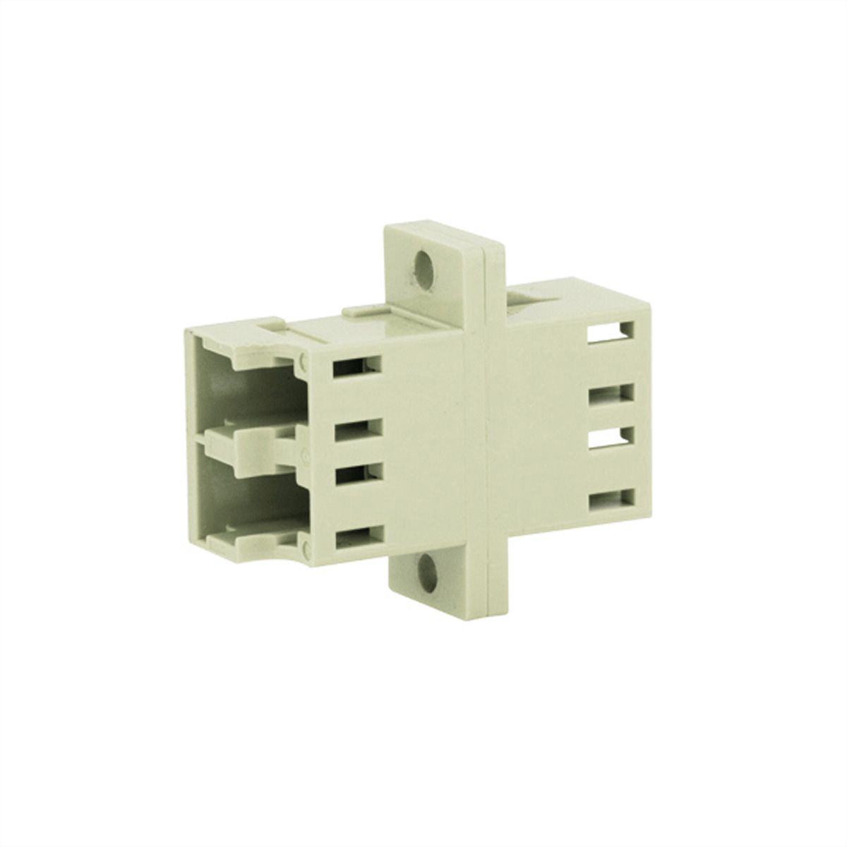 TELEGÄRTNER Coupleur LD Duplex, Multimode, Manchon en céramique, boîtier en plastique, beige, Z77