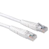 Cordon VALUE Cat.6 (Classe E) UTP confectionné, blanc, 0,5 m
