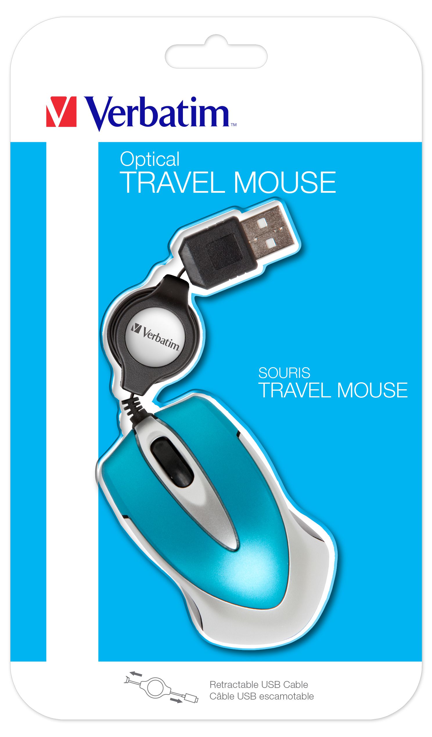 Verbatim Go Mini souris Ambidextre USB Type-A Optique 1000 DPI
