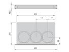 Unité de ventilation 19'' SCHROFF, 1 U, contrôle et surveillance de la vitesse, 3 ventilateurs, 230 VAC