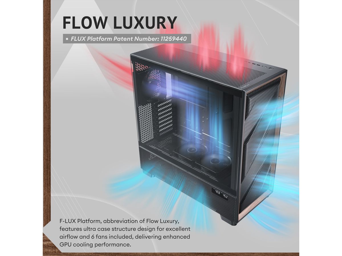 ANTEC FLUX PRO EUV Boîtier PC Big / Full Tower ATX, noir