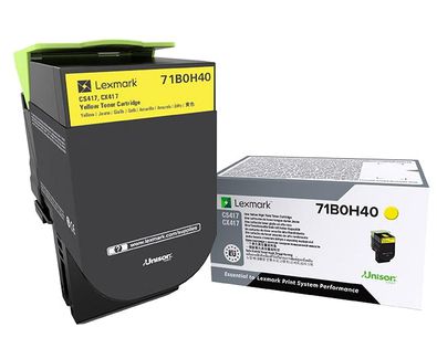 Lexmark 71B0H40 Cartouche de toner Toner laser Jaune