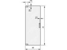 SCHROFF Eurorack, porte en verre, angle d'ouverture de 180°, 47 U 600W