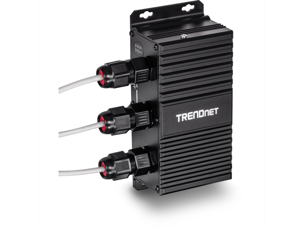 TRENDnet TI-EU120 Extenseur UPoE Gigabit extérieur industriel à 2 ports