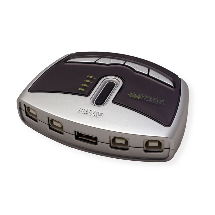 ATEN US421A Commutateur de périphérique USB 2.0 à 4 ports