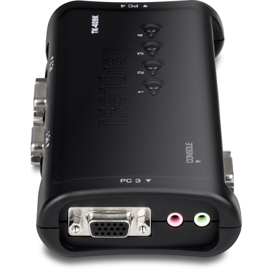 TRENDnet TK-409K Kit de switch KVM USB à 4 ports avec fonction audio
