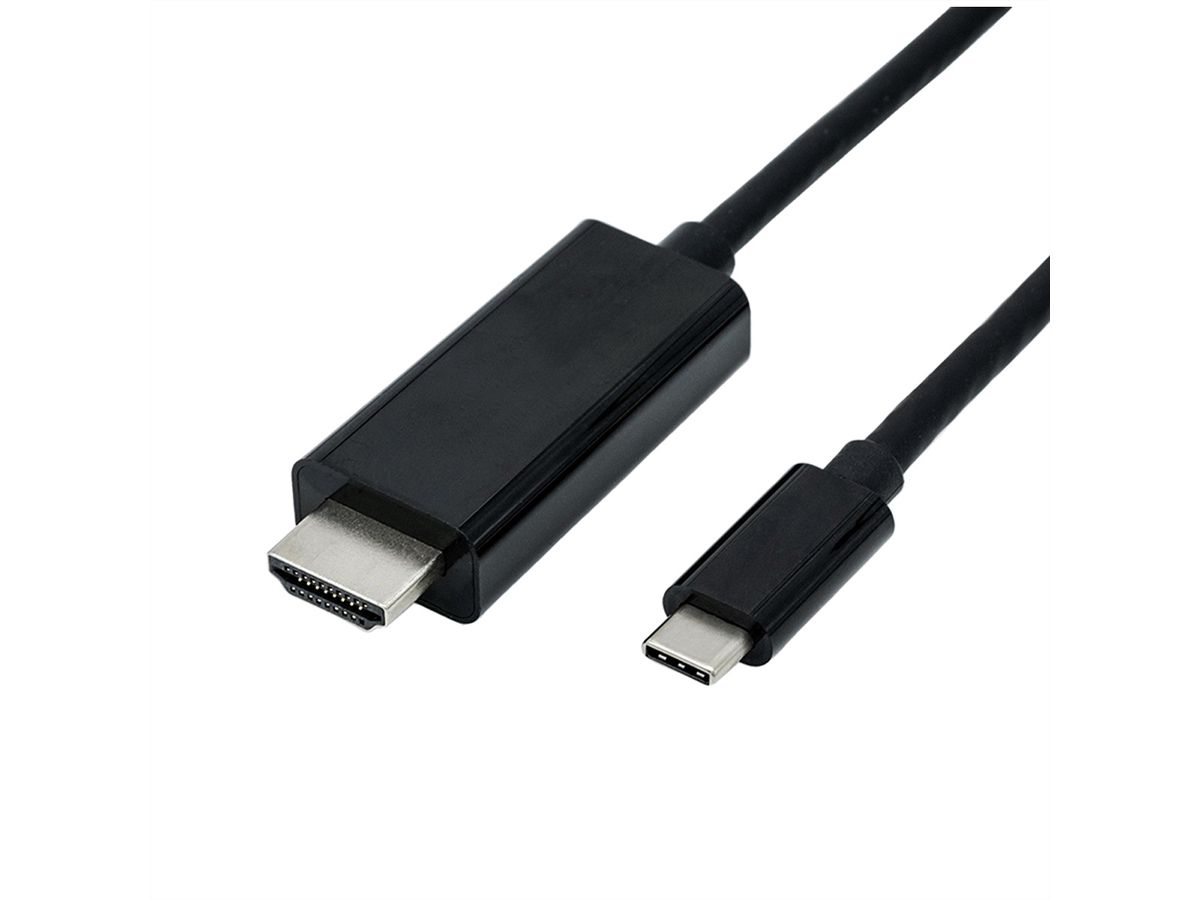 ROLINE Câble adaptateur type C - HDMI, M/M, 2 m