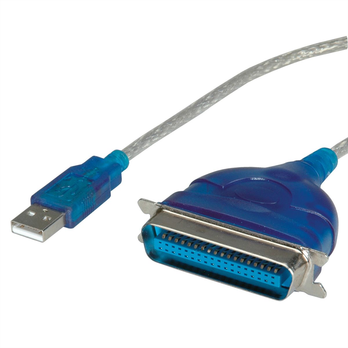 VALUE Câble convertisseur USB vers IEEE 1284, turquoise, 1,8 m - SECOMP  France