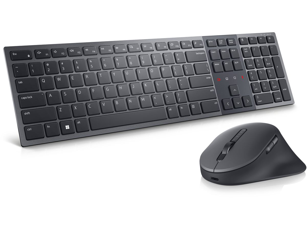 DELL KM900 clavier Souris incluse Bureau RF sans fil + Bluetooth AZERTY Français Graphite