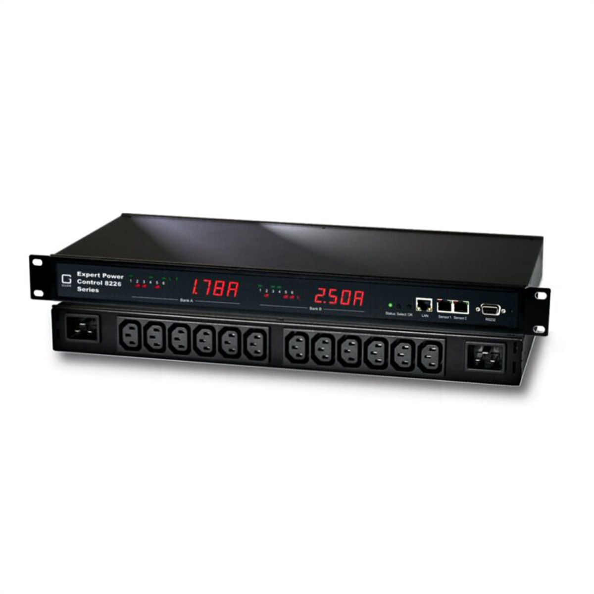 GUDE 8226-1 EPC NET Multiprise IP, 2x 6, mesure de courant sur chaque port
