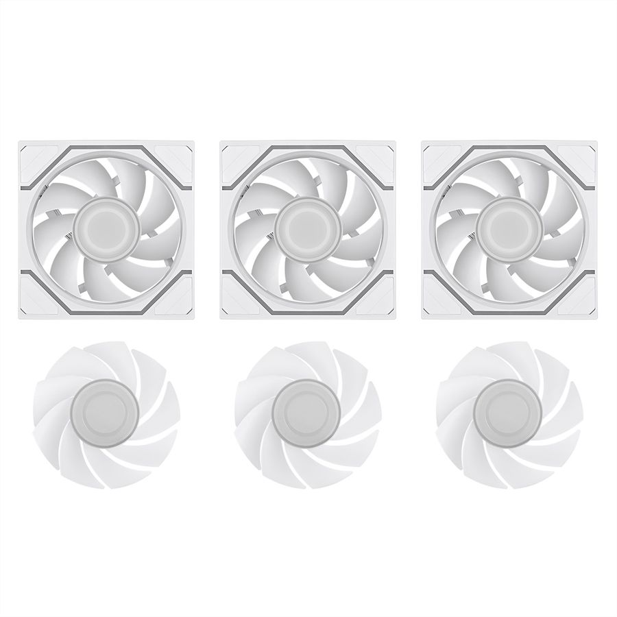 Thermaltake SWAFAN 120 EX INFINITY ARGB Sync Pack de 3 ventilateurs, blanc