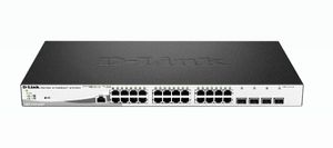 D-Link DGS-1210-28MP/E commutateur réseau Géré L2 Gigabit Ethernet (10/100/1000) Connexion Ethernet, supportant l'alimentation via ce port (PoE) 1U Noir, Gris