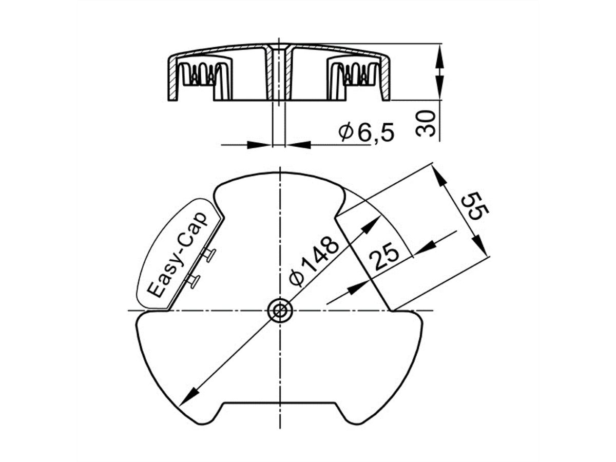 BACHMANN Easy-Cap noir