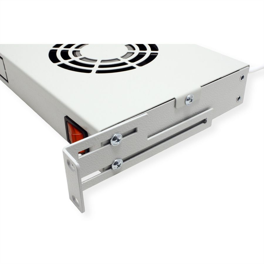 ROLINE 19" Unité de ventilation, 2 ventilateurs, Thermostat gris