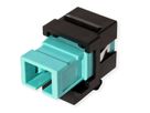 ROLINE Raccord optique SC/SC simplex mutlimode, Keystone, OM3