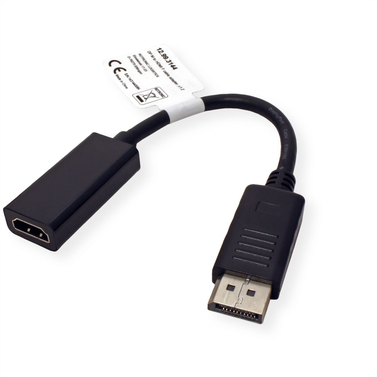 VALUE Adaptateur DisplayPort - HDMI, v1.2, DP M-HDMI F