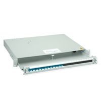 TELEGÄRTNER PROFI V Panneau FO avec coupleurs, 12x LC Duplex, bleu, OS2