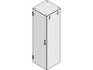 Porte acier Varistar SCHROFF, neutre, IP 20, verrouillage 1 point, raidisseur central, RAL 7021, 1800H 600W
