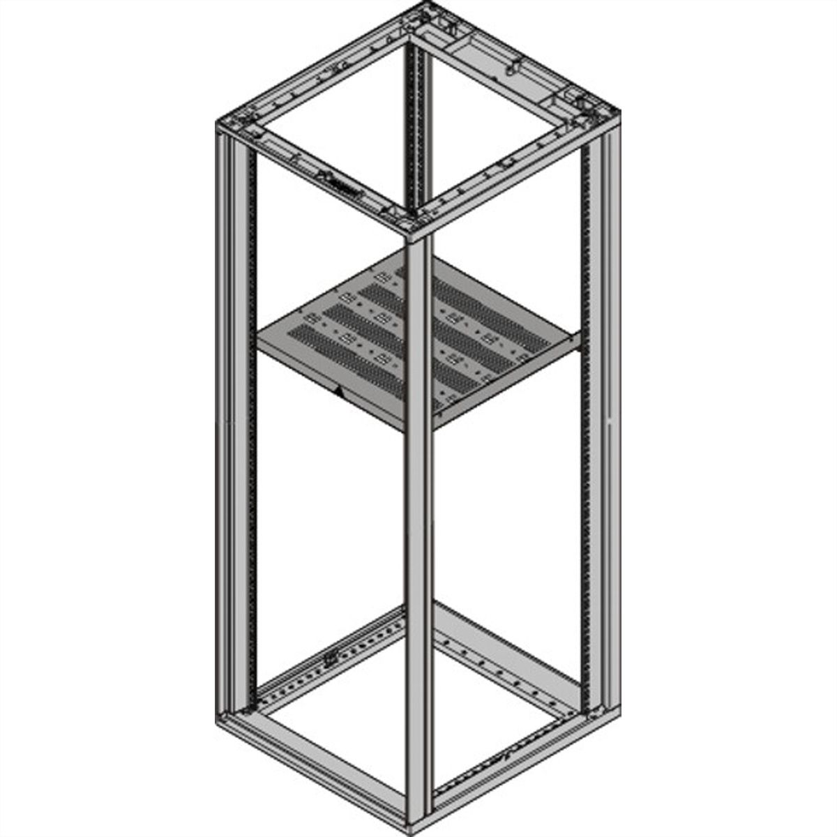 SCHROFF Novastar, étagère 19", fixe, 1 U 600W 800D