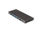 VALUE Station d'accueil USB type C, HDMI 4K60, 4x US3.2Gen1 (1x C + 3x A), 1x PD, 1x SD/TF, 1x RJ45, 1x 3.5mm