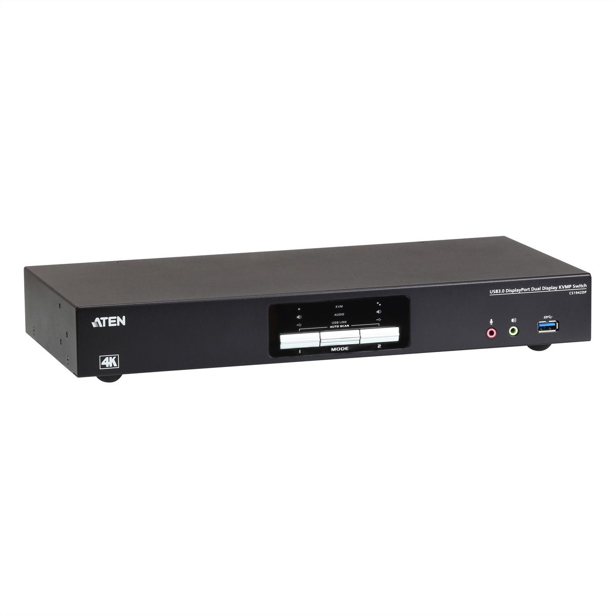 ATEN CS1942DP Commutateur KVMP à 2 affichages DP 4K, 2 ports USB 3.0
