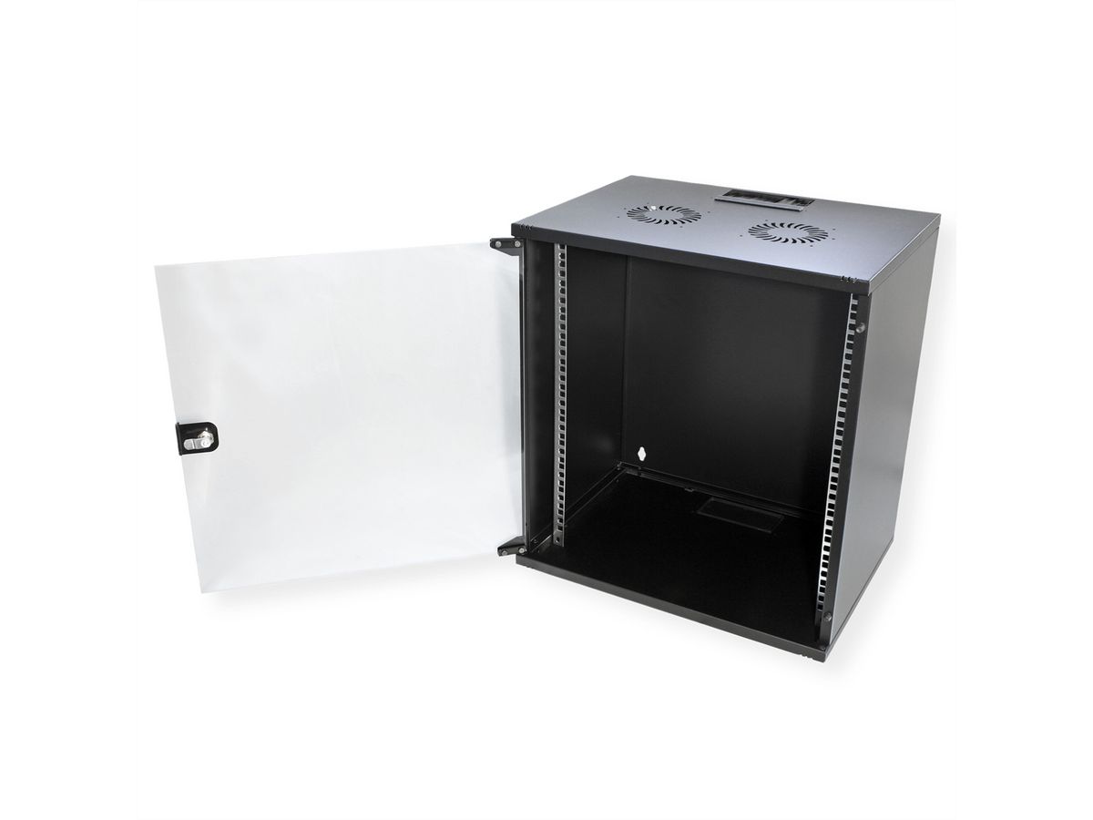 ROLINE 19" Boîtier mural Basic 12U, 540x400 LxP En kit noir