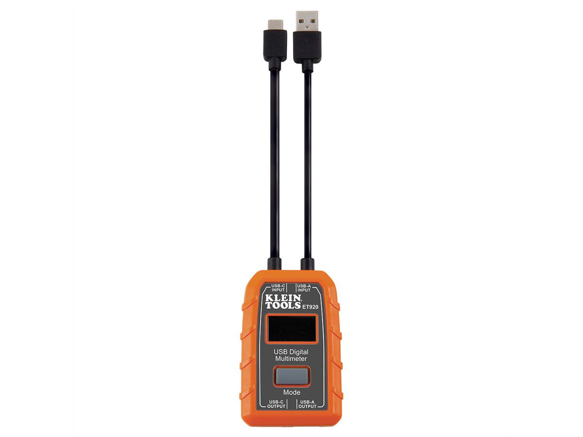 KLEIN TOOLS ET920 Appareil de mesure numérique USB, USB-A et USB-C