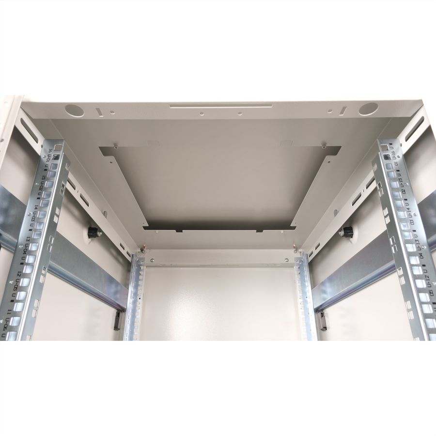 ROLINE 19" Baie réseau Pro 16U, 600x800 LxP Porte verre gris