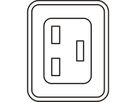 Bâti de prises SCHROFF, IEC C19, 32 A, Fiche IEC 60309, 12x IEC C19, Fusible 2x16 A