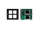 BACHMANN cadre 4xTaster universal Controler+ champs d'inscription