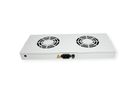 ROLINE 19" Unité de ventilation, 2 ventilateurs, ON/OFF, gris