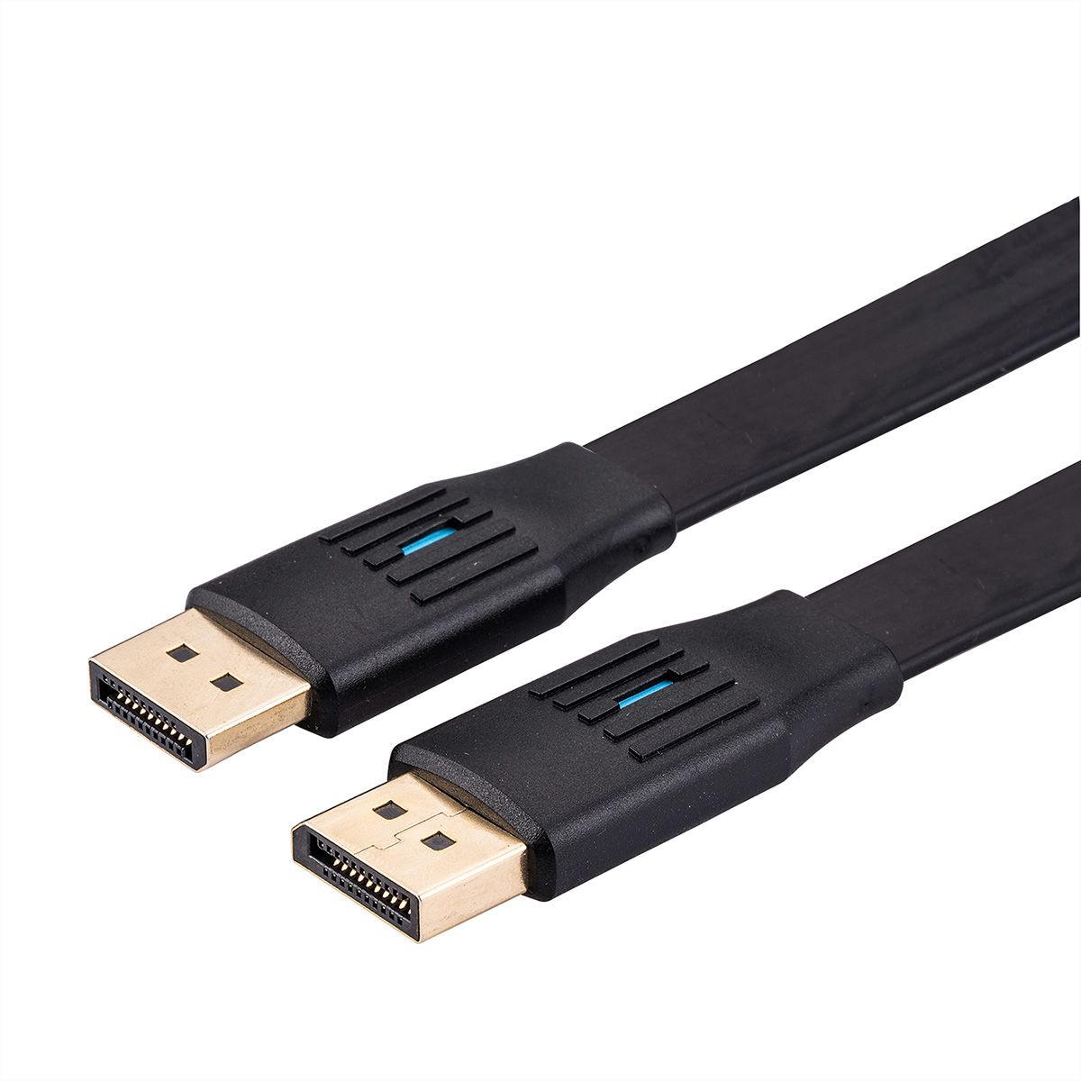 VALUE Câble DisplayPort plat v1.4, DP M - DP M, noir, 2 m