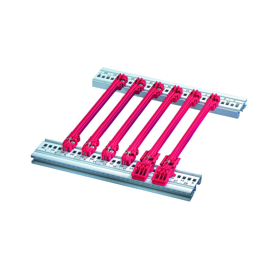 SCHROFF Guide-cartes type accessoire 2mm rouge
