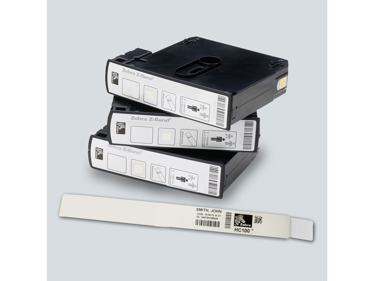 Zebra Z-Band Direct Blanc