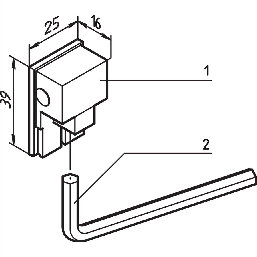 SCHROFF Power Connector 125 A pour jeu de barres 1 ... 4 pôles