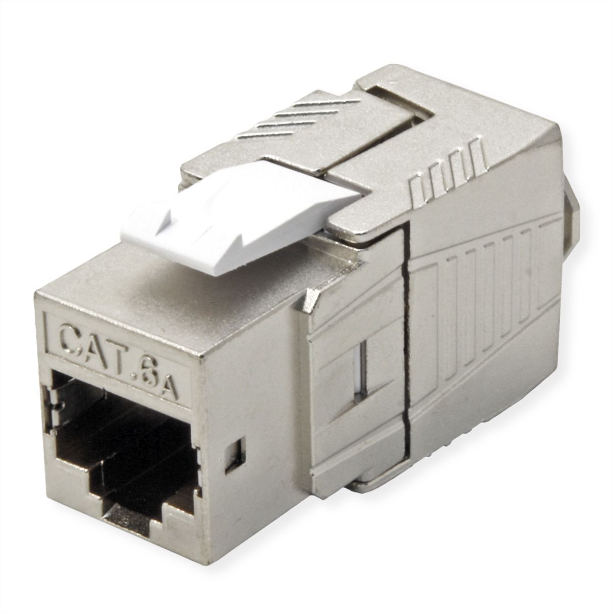 ROLINE Keystone Cat.6A (Classe EA), RJ-45, blindé, sans outil, GHMT, argent