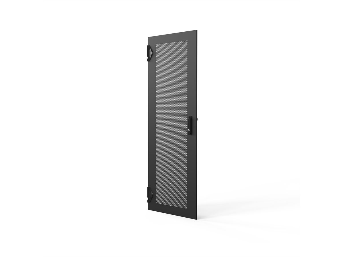 SCHROFF Porte 1400H 600L perforée IP20 fermeture 1 point RAL7021