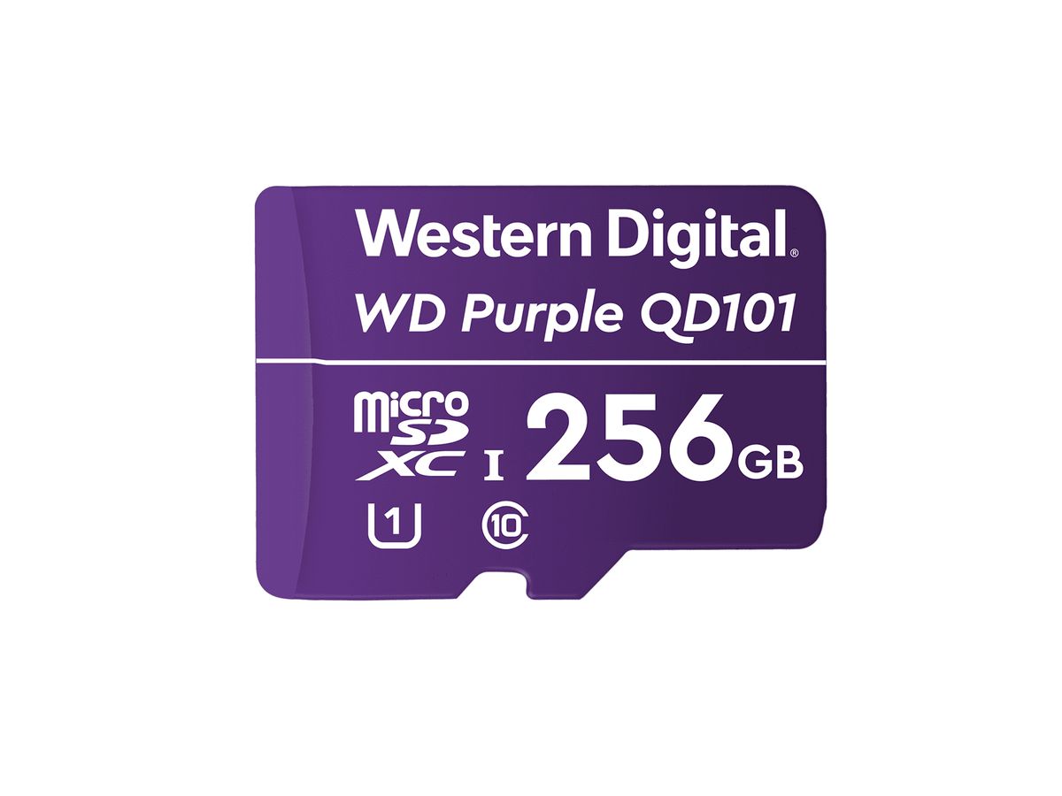 Western Digital WD Purple SC QD101 mémoire flash 256 Go MicroSDXC Classe 10