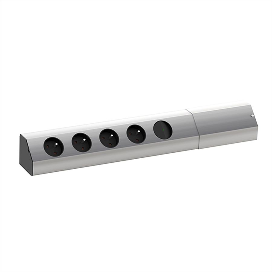 BACHMANN CASIA 4xUTE 1xinterrupteur 2,0m CEE7/7