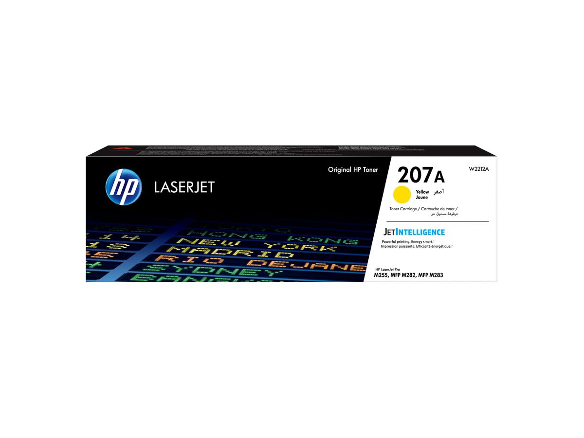 HP Toner jaune LaserJet 207A authentique