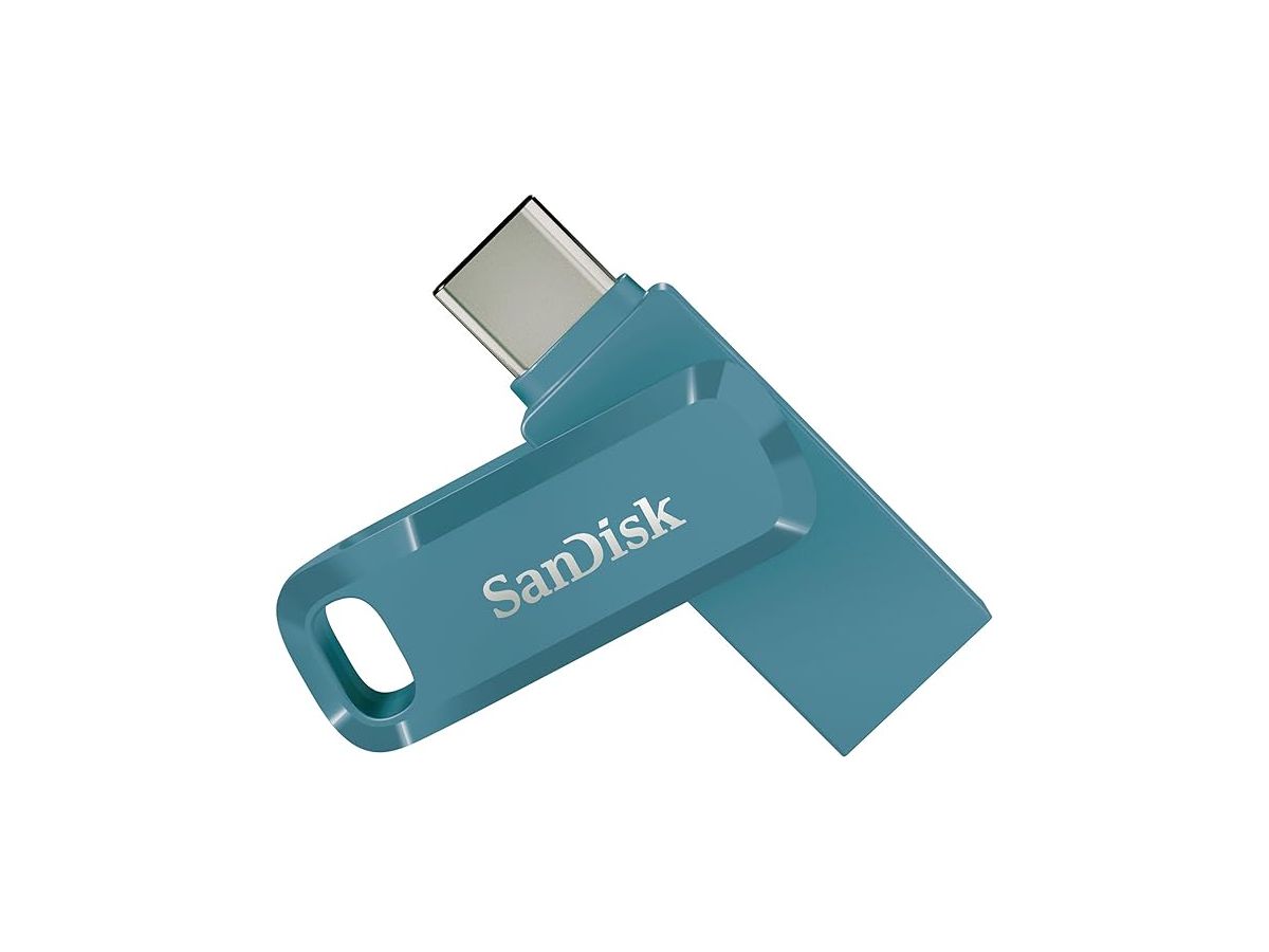 SanDisk Ultra Dual Drive Go USB 128GB lecteur USB flash 128 Go USB Type-A / USB Type-C 3.2 Gen 1 (3.1 Gen 1) Bleu