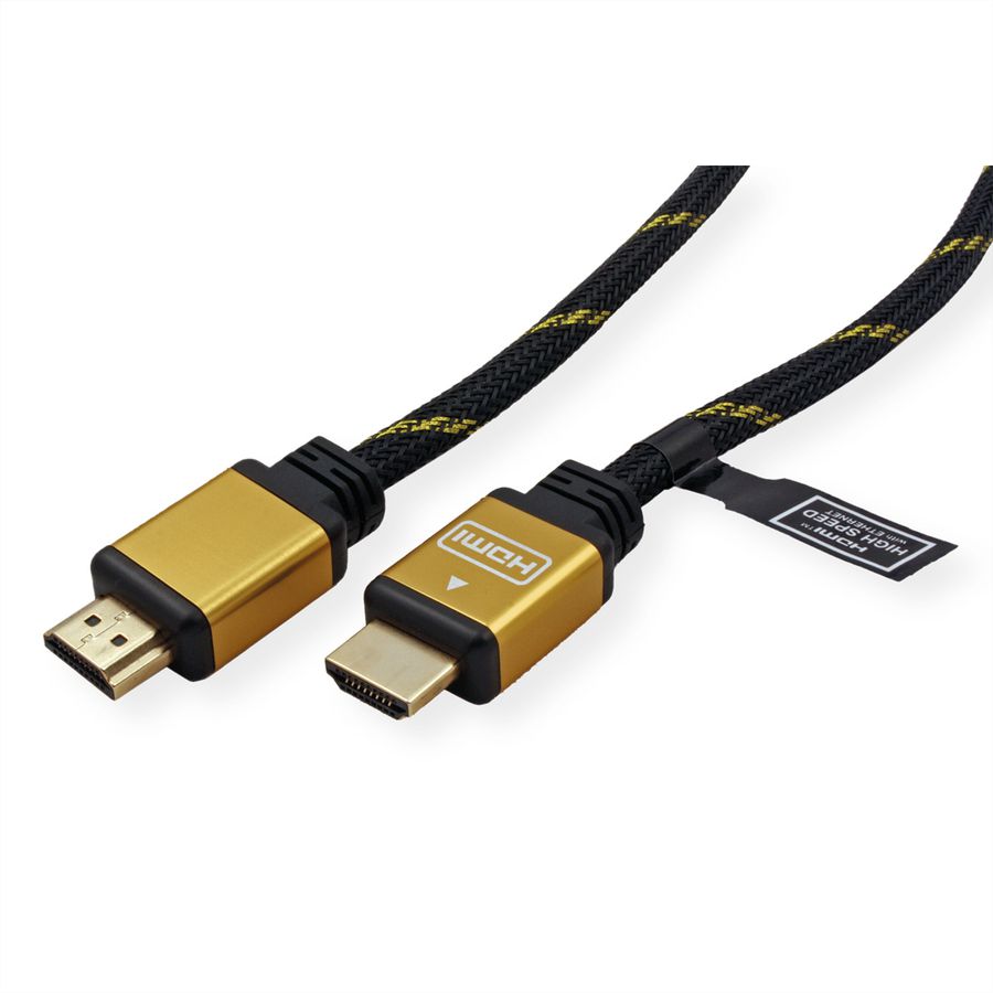 ROLINE GOLD Câble HDMI High Speed avec Ethernet, M-M, 2 m