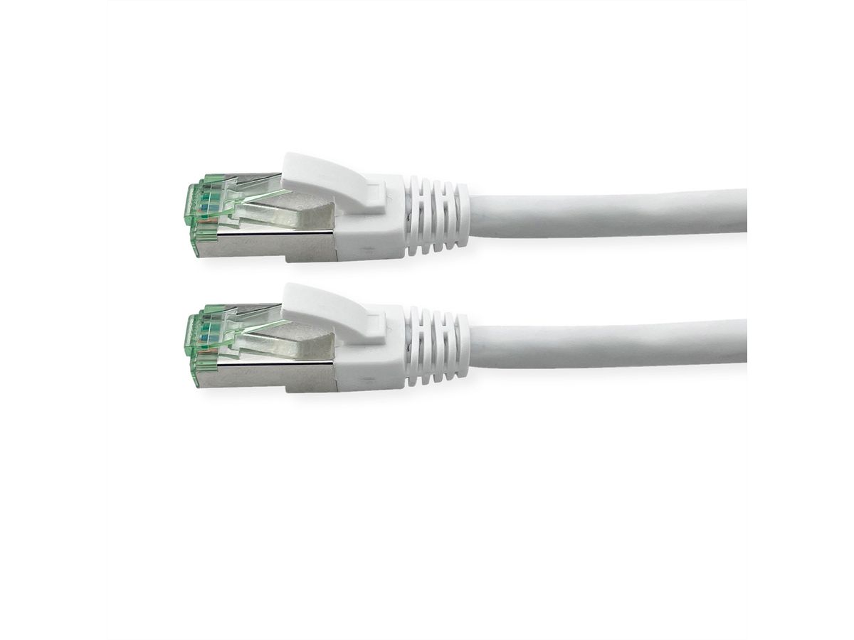 ROLINE RM Cordon Cat.6A S/FTP(PiMF), blanc, 0,3 m