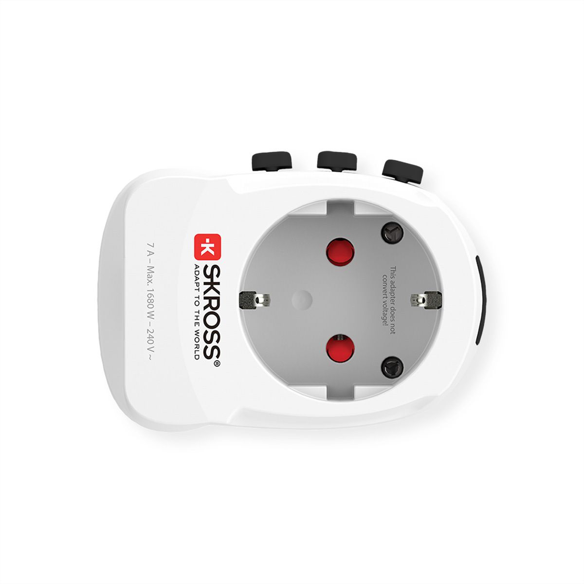 SKROSS Adaptateur de voyage PRO Light USB 2xA - Monde entier, monde