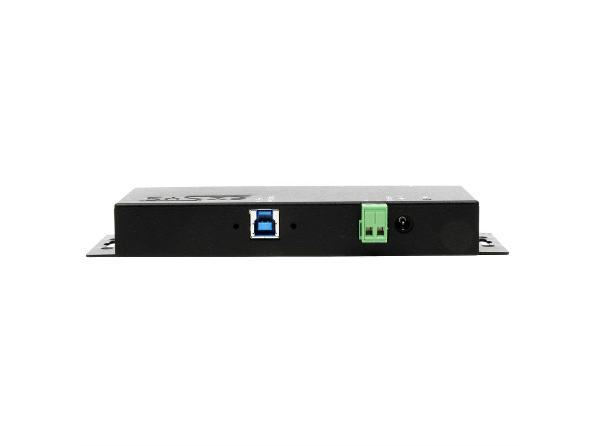 EXSYS EX-1184HMVS-2 Hub USB 3.2 Gen1 métal à 4 ports, protection de surtension 15KV ESD